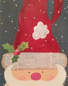 Santa with Gray Background