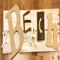 Wood Sign “Beach”